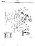 CONTROL PANEL Diagram and Parts List for FLXE52RBS1  Frigidaire Washer Dryer Combo