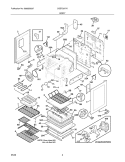 BODY Diagram and Parts List for CGEF3077KWB  Frigidaire Range