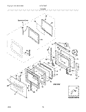 DOORS Diagram and Parts List for GLEB27M9FQB  Frigidaire Microwave Oven Combo
