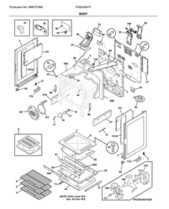 Part Location Diagram of 5304532498 Frigidaire HARNESS