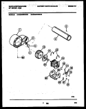 BLOWER AND DRIVE PARTS Diagram and Parts List for WDG216RBW0  Frigidaire Dryer