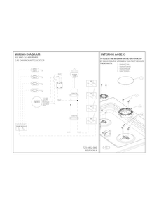 Wiring Diagram Diagram and Parts List for RC30DG60PS0  Uni Cooktop