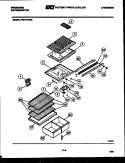 SHELVES AND SUPPORTS Diagram and Parts List for FPD17TFA0  Frigidaire Refrigerator