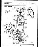 TUB DETAIL Diagram and Parts List for WWX645PBS0  Frigidaire Washer