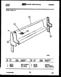 BACKGUARD Diagram and Parts List for 37-2539-00-01  Tappan Range