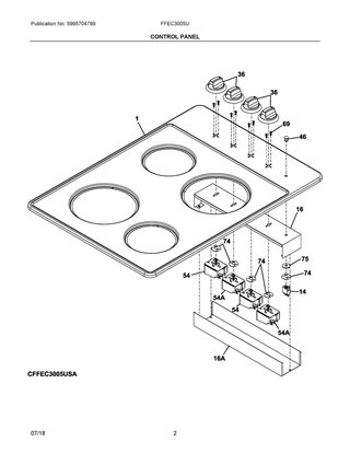Part Location Diagram of 5304518280 Frigidaire WASHER