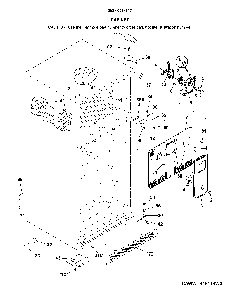 Cabinet Diagram and Parts List for 25360413717  Kenmore Refrigerator