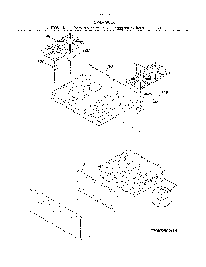 Top/drawer Diagram and Parts List for 79074032313  Kenmore Range