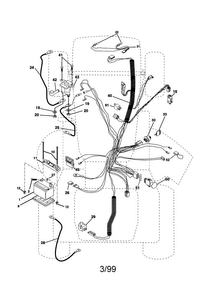 Part Location Diagram of 154959 Frigidaire Lawn tractor pto switch
