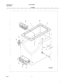 CABINET Diagram and Parts List for MFC09M3FW2  Frigidaire Freezer