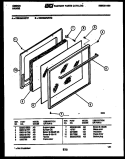 DOOR PARTS Diagram and Parts List for CEB3M2WSTG  Gibson Range