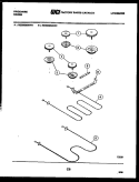BROILER PARTS Diagram and Parts List for REGS38BDL2  Frigidaire Range