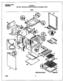 BODY Diagram and Parts List for FGF367CGTD  Frigidaire Range