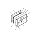 OVEN DOOR, PANELS Diagram and Parts List for G32BCL0  Frigidaire Range