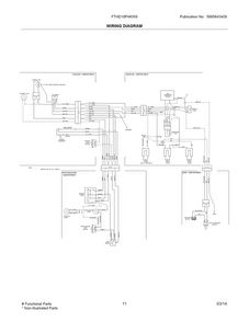 Wiring Diagram Diagram and Parts List for FTHD18P4KW9  Frigidaire Refrigerator