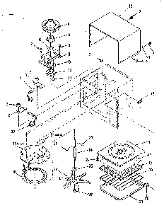 Cavity Parts-b Diagram and Parts List for 5648688310  Kenmore Microwave