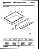 DRAWER PARTS Diagram and Parts List for KF560GDF6  Frigidaire Range