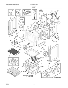 Part Location Diagram of 5304530642 Frigidaire HARNESS-MAIN FC ELECT