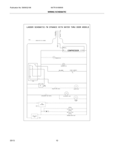 Wiring Schematic Diagram and Parts List for KATR1816MW6  Kelvinator Refrigerator