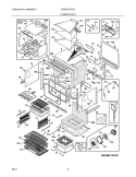 LOWER OVEN Diagram and Parts List for E30MC75JPS2  Electrolux Microwave Oven Combo