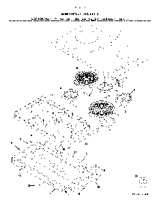 Main top/surface units Diagram and Parts List for 79045302411  Kenmore Cooktop