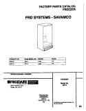 COVER Diagram and Parts List for ER143  Frigidaire Freezer