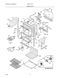 LOWER OVEN Diagram and Parts List for FEB27T7FCB  Frigidaire Wall Oven