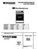 COVER Diagram and Parts List for WEF322BAWD  Frigidaire Range