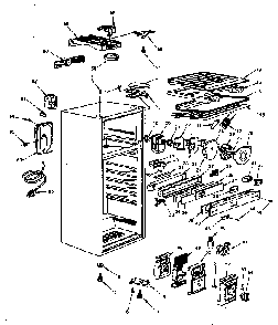 Cabinet Parts Diagram and Parts List for 5648680200  Kenmore Refrigerator