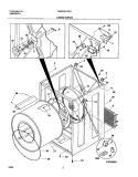 CABINET / DRUM Diagram and Parts List for SGER341AS1  Frigidaire Dryer