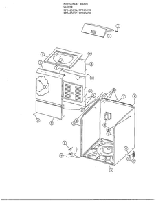 Part Location Diagram of 138751-039 Frigidaire Top panel alm
