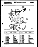 ELECTRICAL PARTS Diagram and Parts List for AH09EK2T2  Frigidaire Air Conditioner