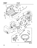 ICE MAKER Diagram and Parts List for GLRT215RBW0  Frigidaire Refrigerator