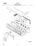 CONTROLS / TOP PANEL Diagram and Parts List for GSGQ642AS4  Frigidaire Dryer