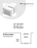 COVER Diagram and Parts List for FAC085N7A2  Frigidaire Air Conditioner