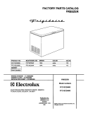 COVER Diagram and Parts List for FFC15C2AW0  Frigidaire Freezer