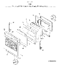 Door Diagram and Parts List for 79092573810  Kenmore Range