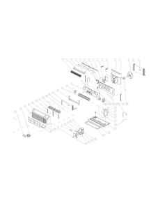 Recommended Spare Parts Diagram and Parts List for FRP12ETT3R0  Frigidaire Air Conditioner