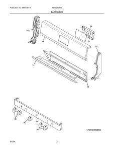 Part Location Diagram of 5304536448 Frigidaire Controller Electronic Oven