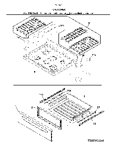 Part Location Diagram of 5304516807 Frigidaire GRATE SET