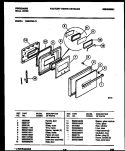 DOOR PARTS Diagram and Parts List for REG75WL5  Frigidaire Wall Oven