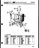 TUB AND FRAME PARTS Diagram and Parts List for SC560JXD3  Frigidaire Dishwasher