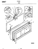 DOOR Diagram and Parts List for FFC07M5CW0  Frigidaire Freezer