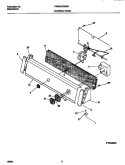 P12C0030 CONTROL PANEL Diagram and Parts List for FWXB23RGS0  Frigidaire Washer