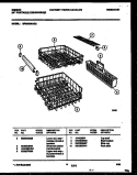 RACKS AND TRAYS Diagram and Parts List for SP24D5KAGA  Gibson Dishwasher