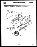 SPLASHER CONTROL Diagram and Parts List for 73-3957-23-02  Tappan Range