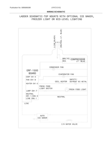 Wiring Schematic Diagram and Parts List for LFHT2131QF3  Frigidaire Refrigerator
