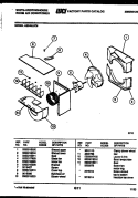 AIR HANDLING PARTS Diagram and Parts List for AS246L2C9  Frigidaire Air Conditioner