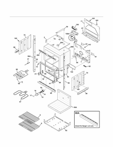 Lower Oven Diagram and Parts List for 79047873403  Kenmore Wall Oven