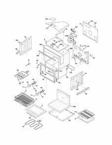 Upper Oven Diagram and Parts List for 79048764900  Kenmore Wall Oven